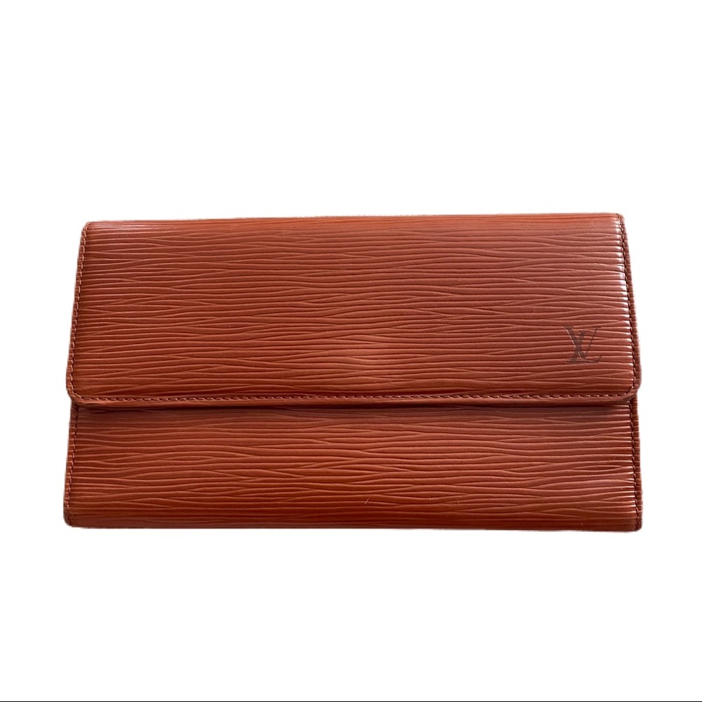 Louis Vuitton Brown Epi Leather Continental Wallet
